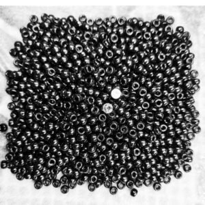 black pony beads